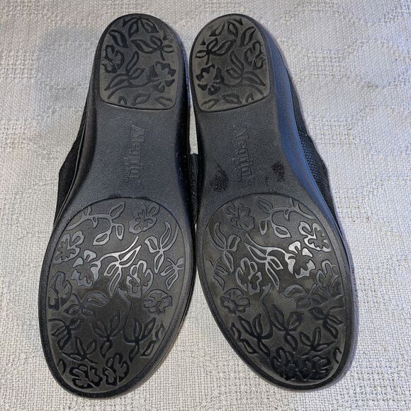 Alegria Comfort Shoes Women’s Size 39 U.S. 8 Medium Black Leather Cross Strap - Picture 5 of 12